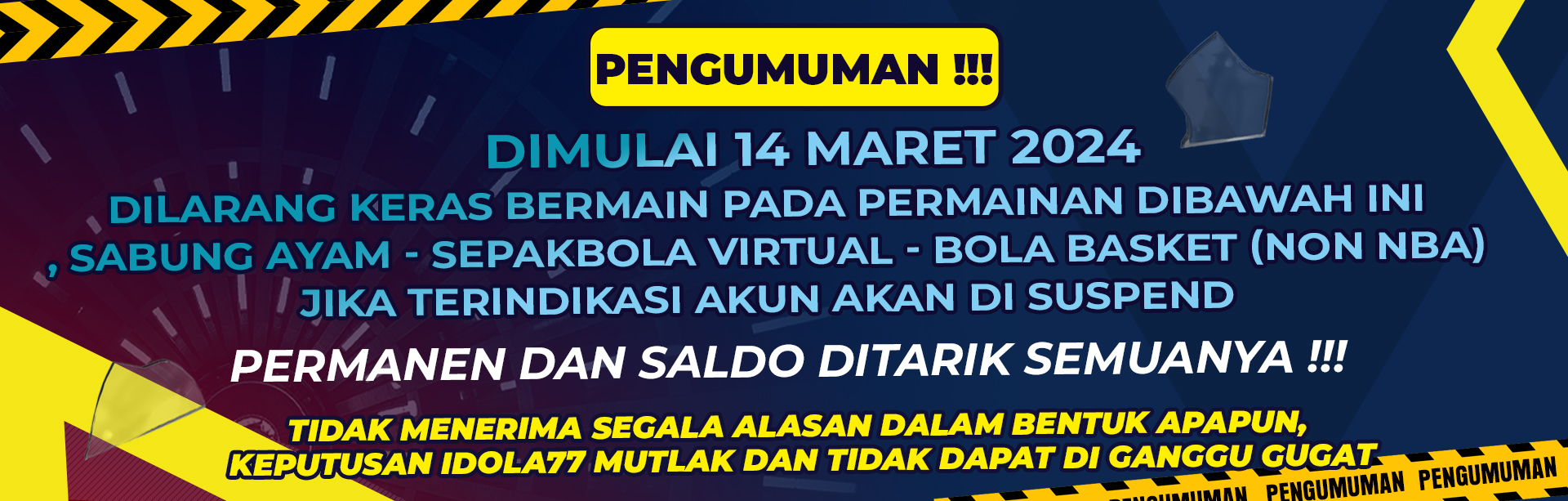 PENGUMUMAM !!!