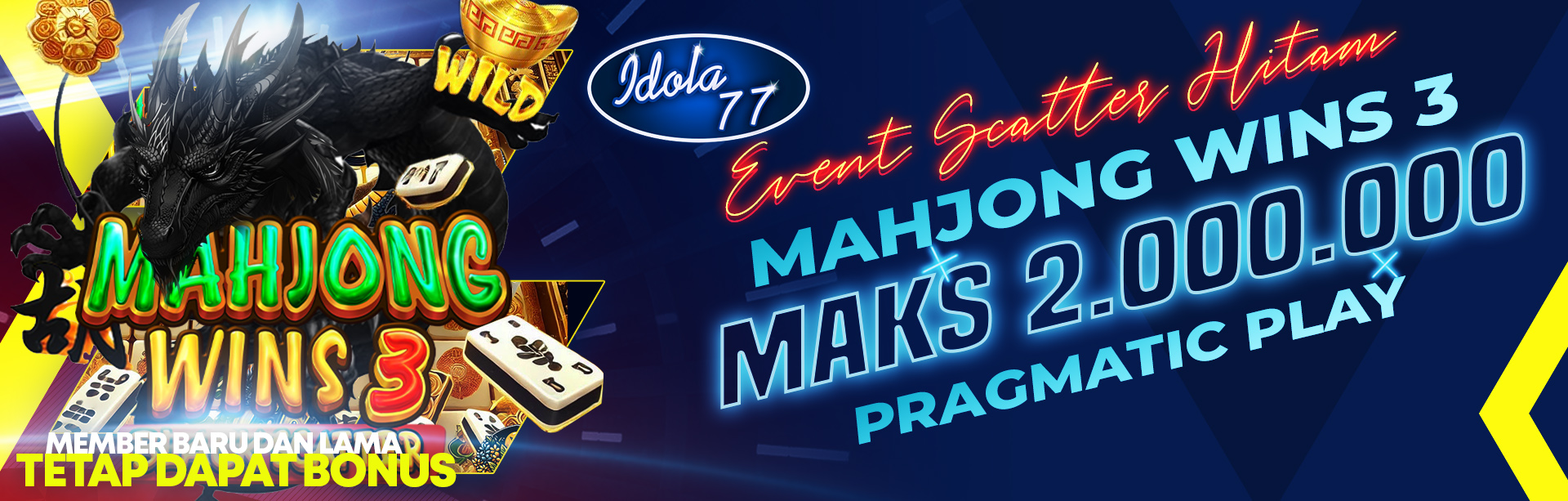 EVENT SCATTER HITAM MAHJONG WINS 3 MAKS 2.000.000